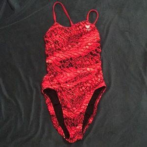 red tyr competition swim suit